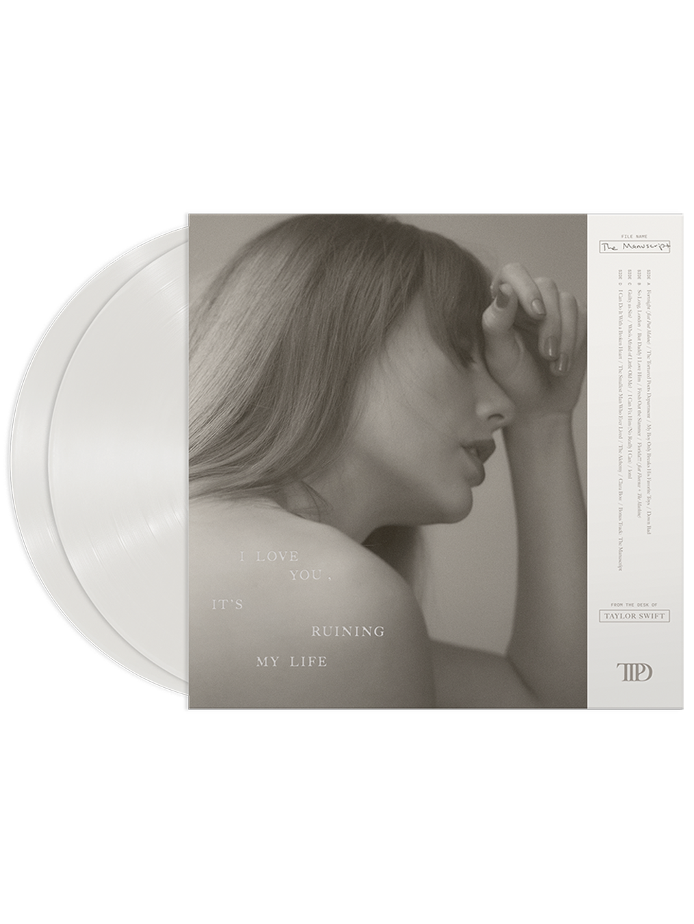 The Tortured Poets Department Vinyl + Bonus Track "The Manuscript" back