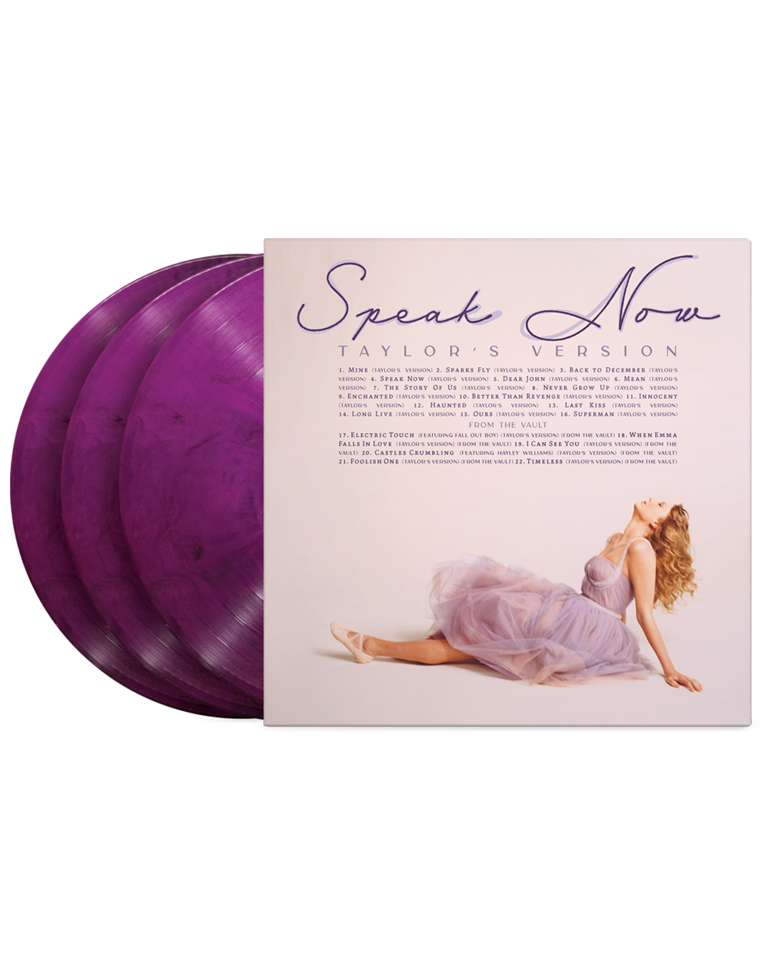 Speak Now (Taylor's Version) 3LP Orchid Marbled Vinyl back