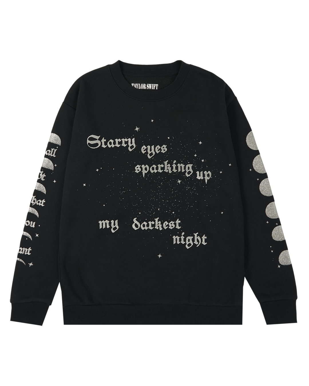 Sparking Up My Darkest Night Crewneck front
