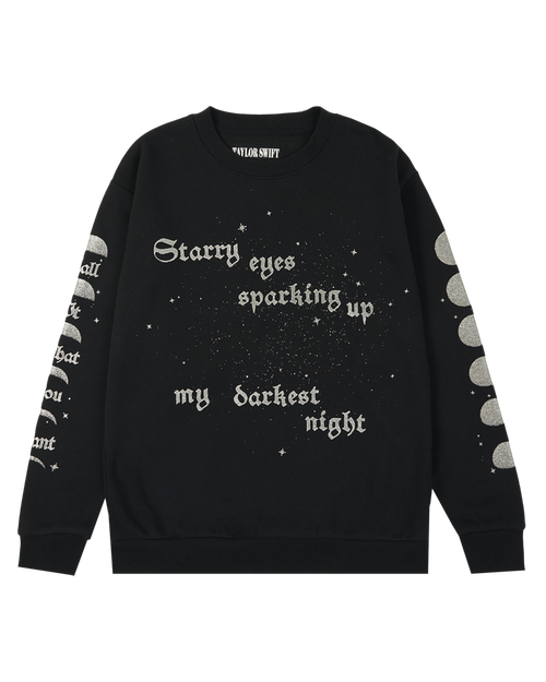Sparking Up My Darkest Night Crewneck front