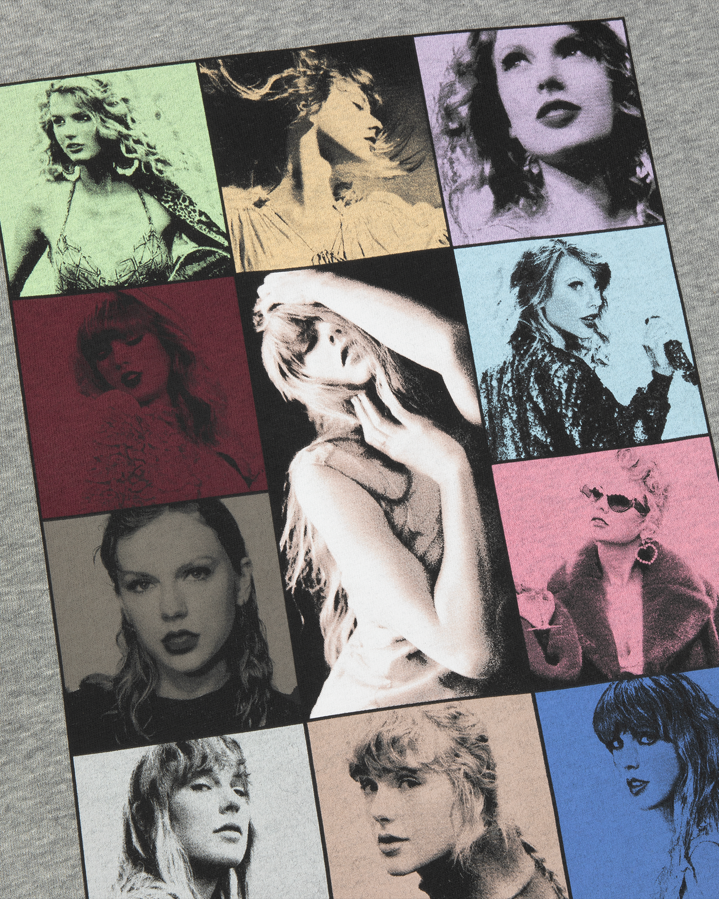 Taylor Swift | The Eras Tour II Gray Crewneck detail