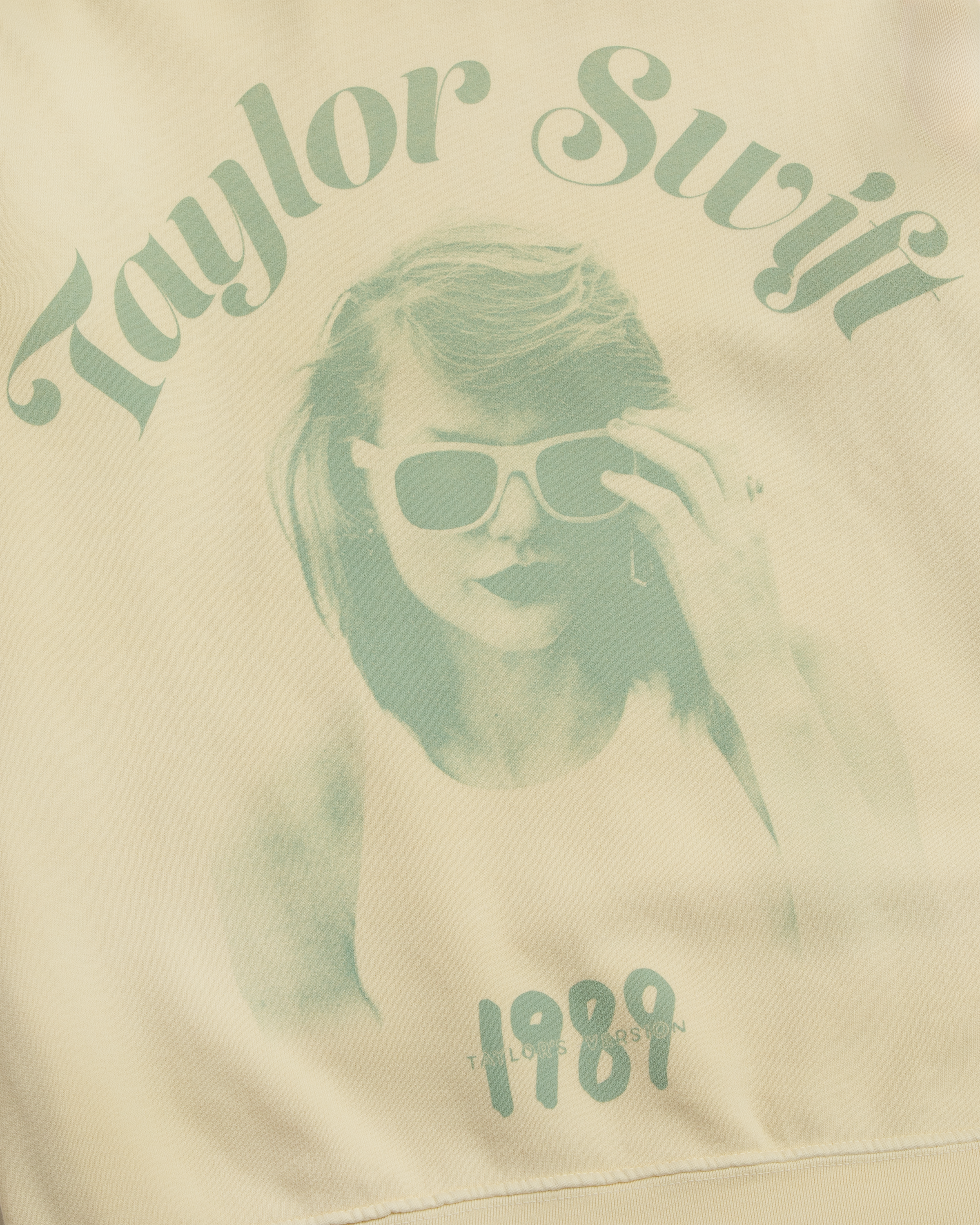 From The Vault Light Yellow 1989 (Taylor's Version) Photo Crewneck detail