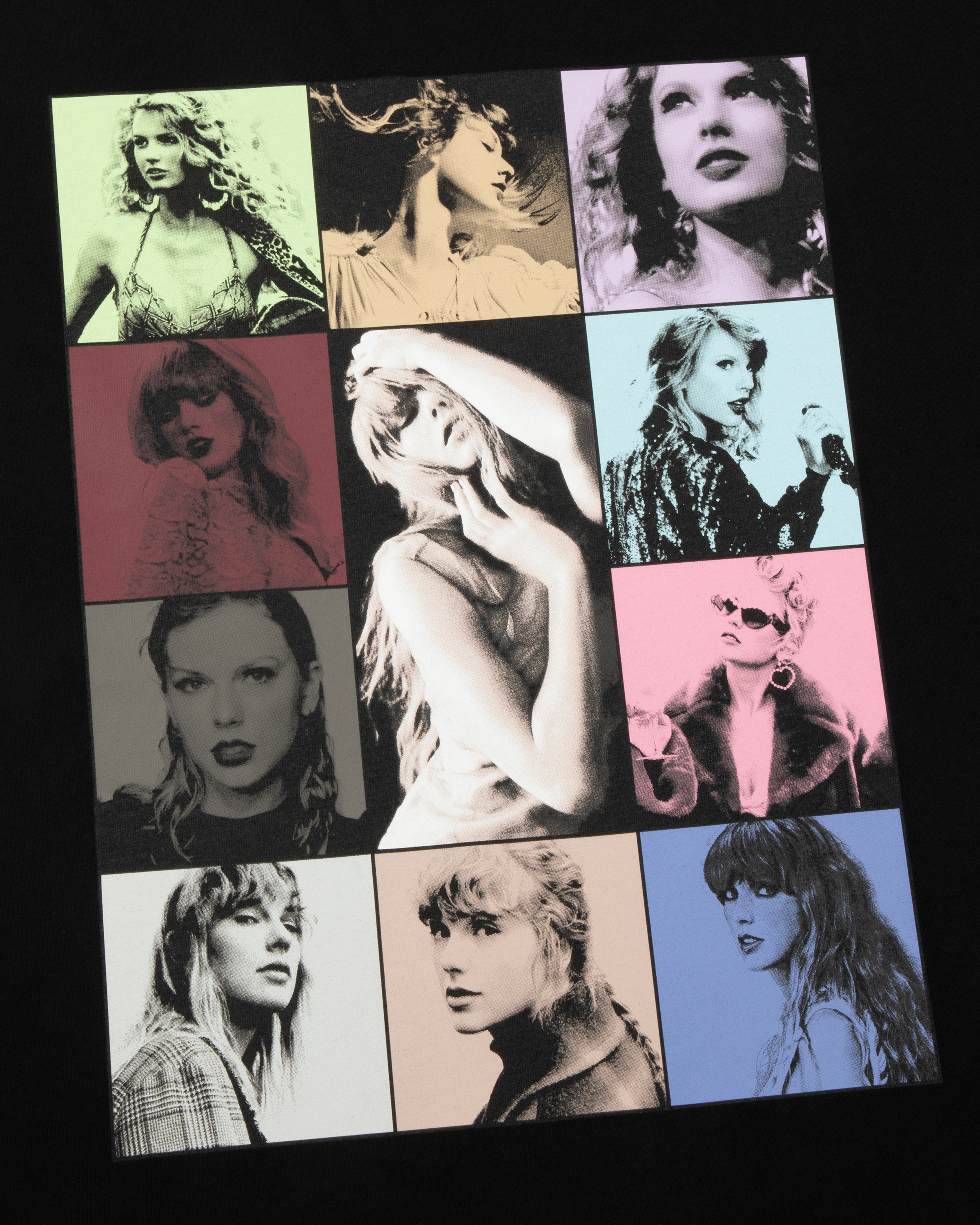 Taylor Swift | The Eras Tour Through Vancouver II Black T-Shirt detail