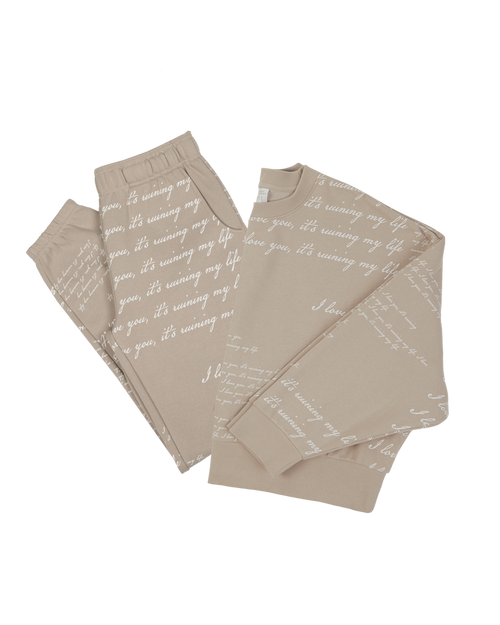 I Love You It's Ruining My Life Boxy Cropped Crewneck and Sweatpants