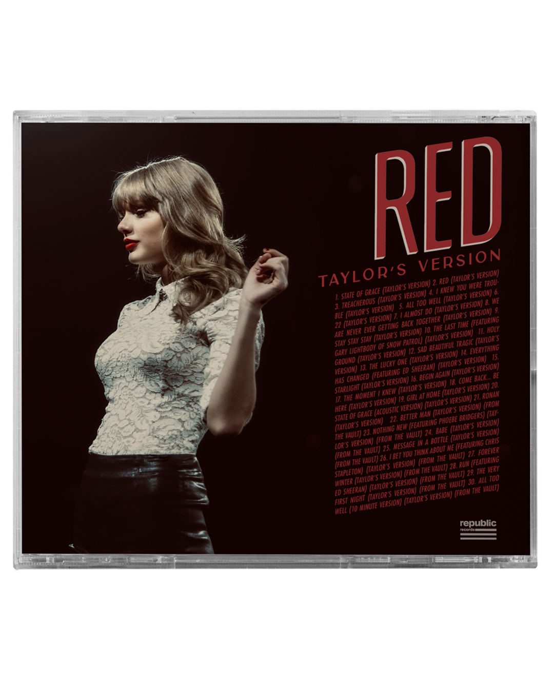 RED (Taylor's Version) CD (Clean) back