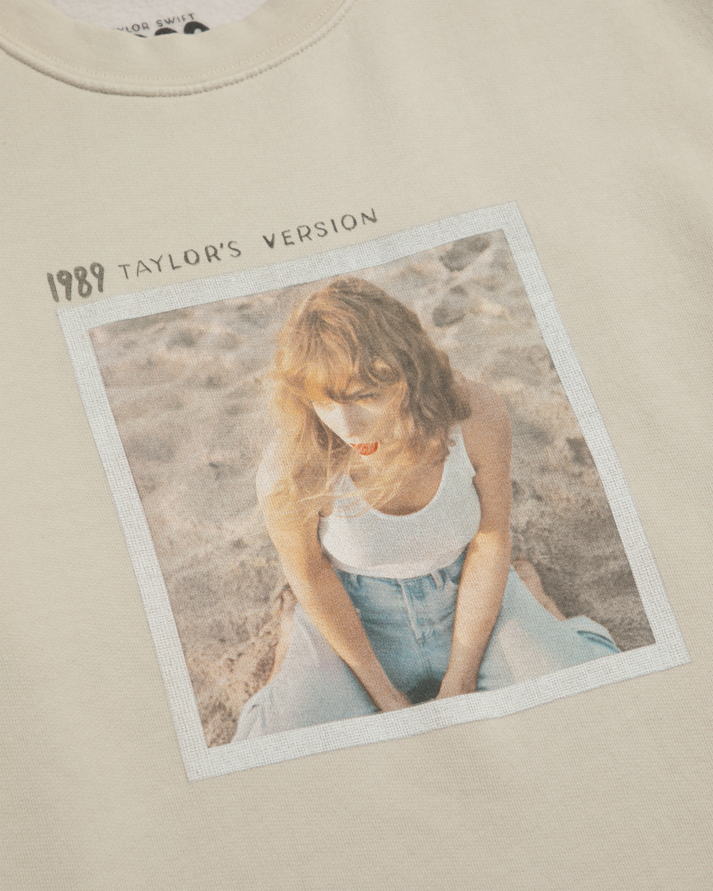 1989 (Taylor's Version) Beige Crewneck detail
